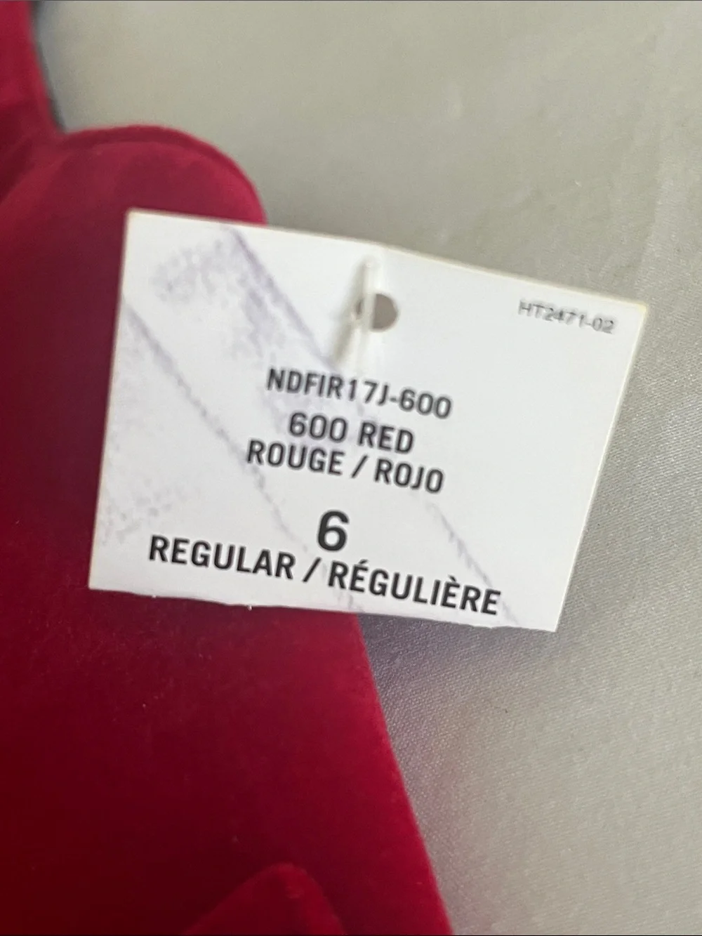 Nautica Red Satin FestiveVest with Plaid Tie and Pocket Square